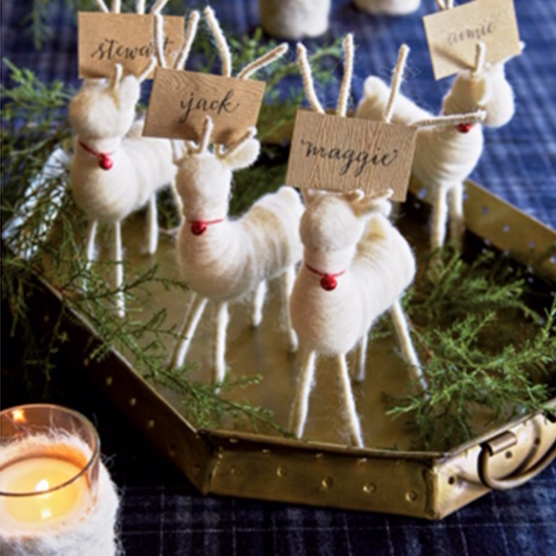 CHRISTMAS WITH SOUTHERN LIVING 2017: Inspired Ideas for Holiday Cooking and Decorating Reindeer Place Cards