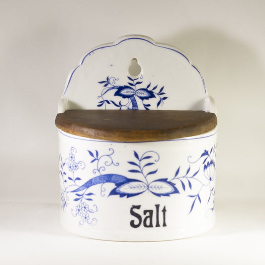 BLUE ONION ZWIEBELMUSTER Hanging Salt Cellar