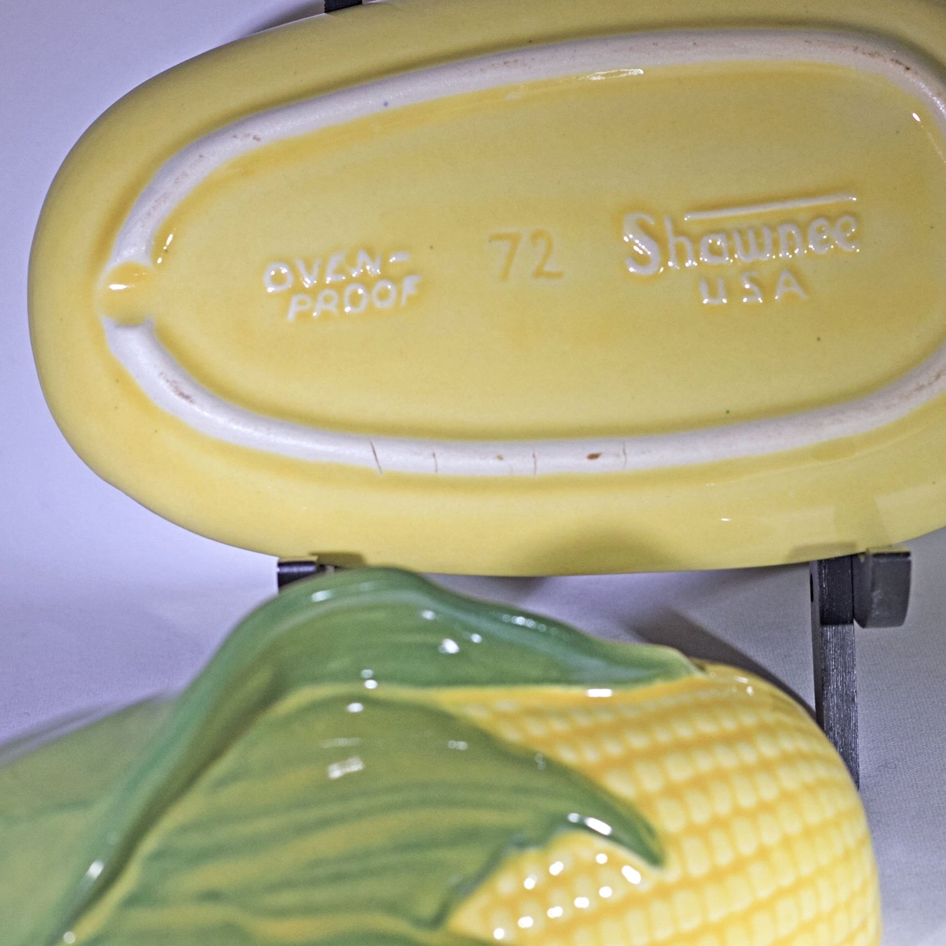 SHAWNEE Pottery CORN KING Covered Butter Dish