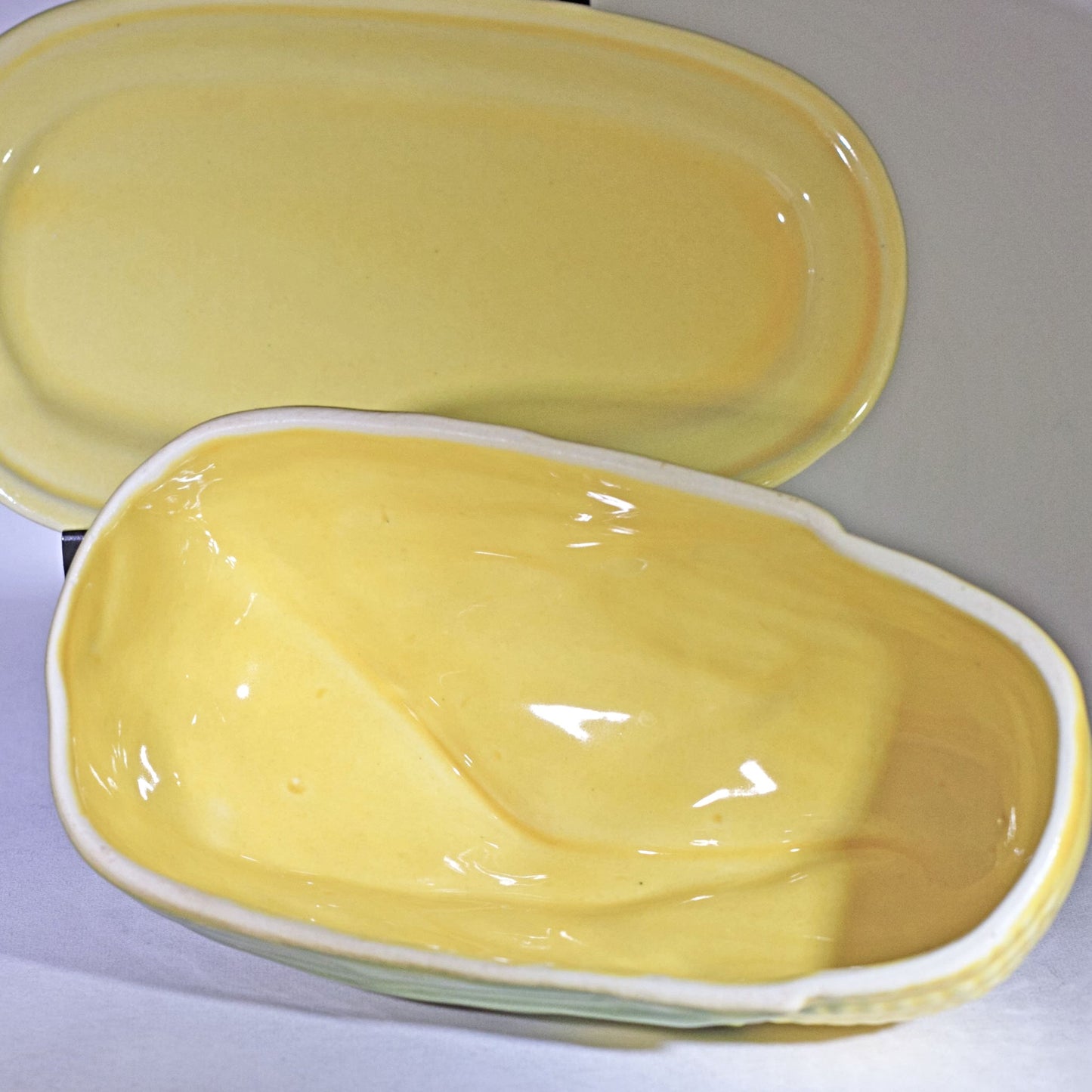 SHAWNEE Pottery CORN KING Covered Butter Dish