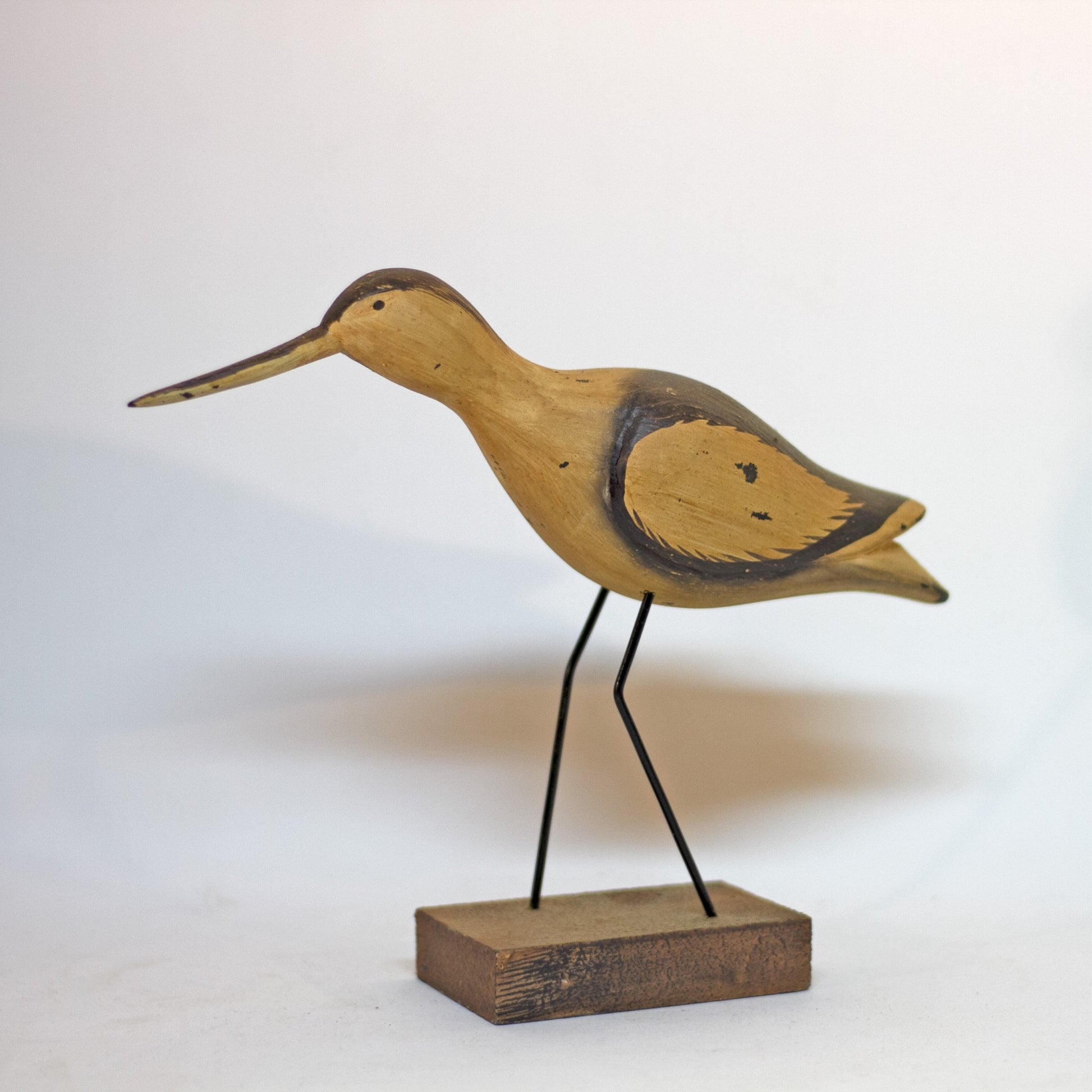 Hand Carved and Painted SANDPIPER SHOREBIRD 7 ½” Tall