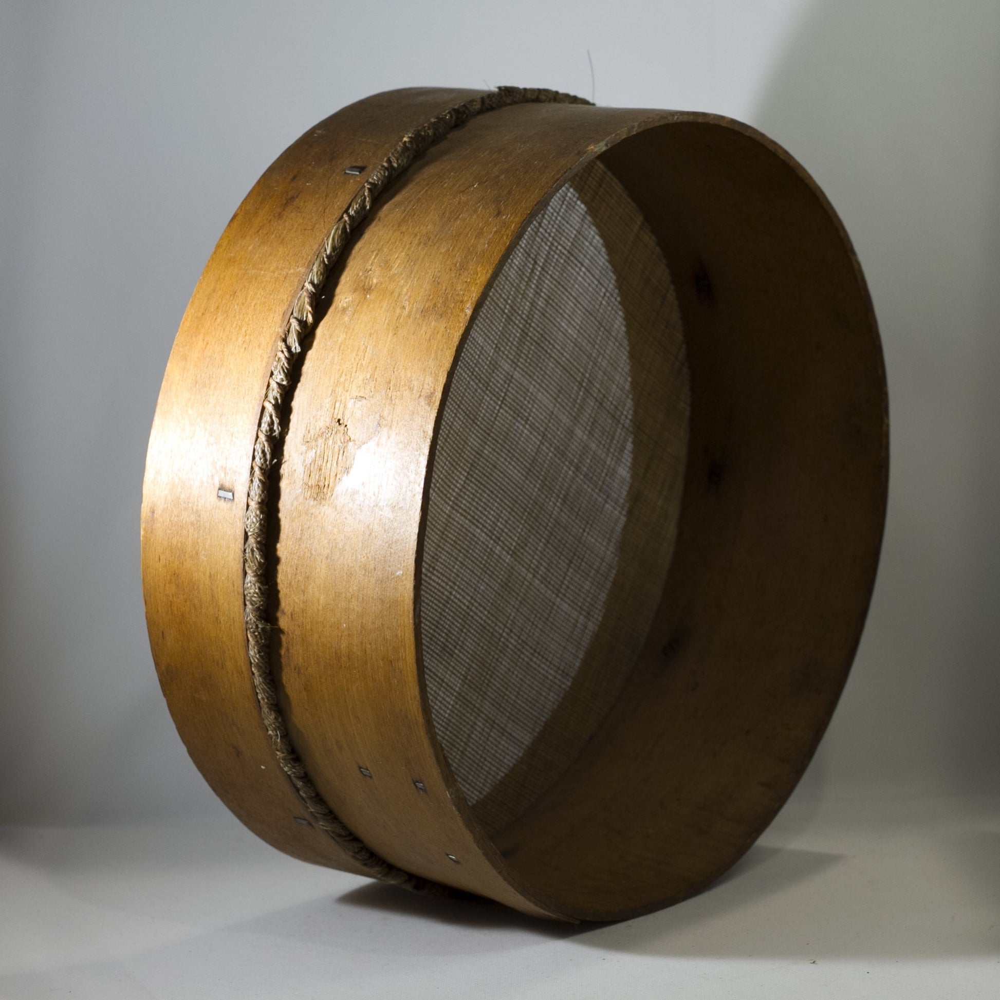 Antique Round Primitive BENTWOOD GRAIN SIEVE Late 19th Century
