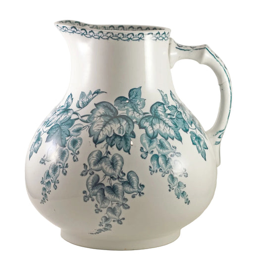 Antique DOULTON BURSLEM Transferware Pitcher in Spect'is Pattern Circa 1882