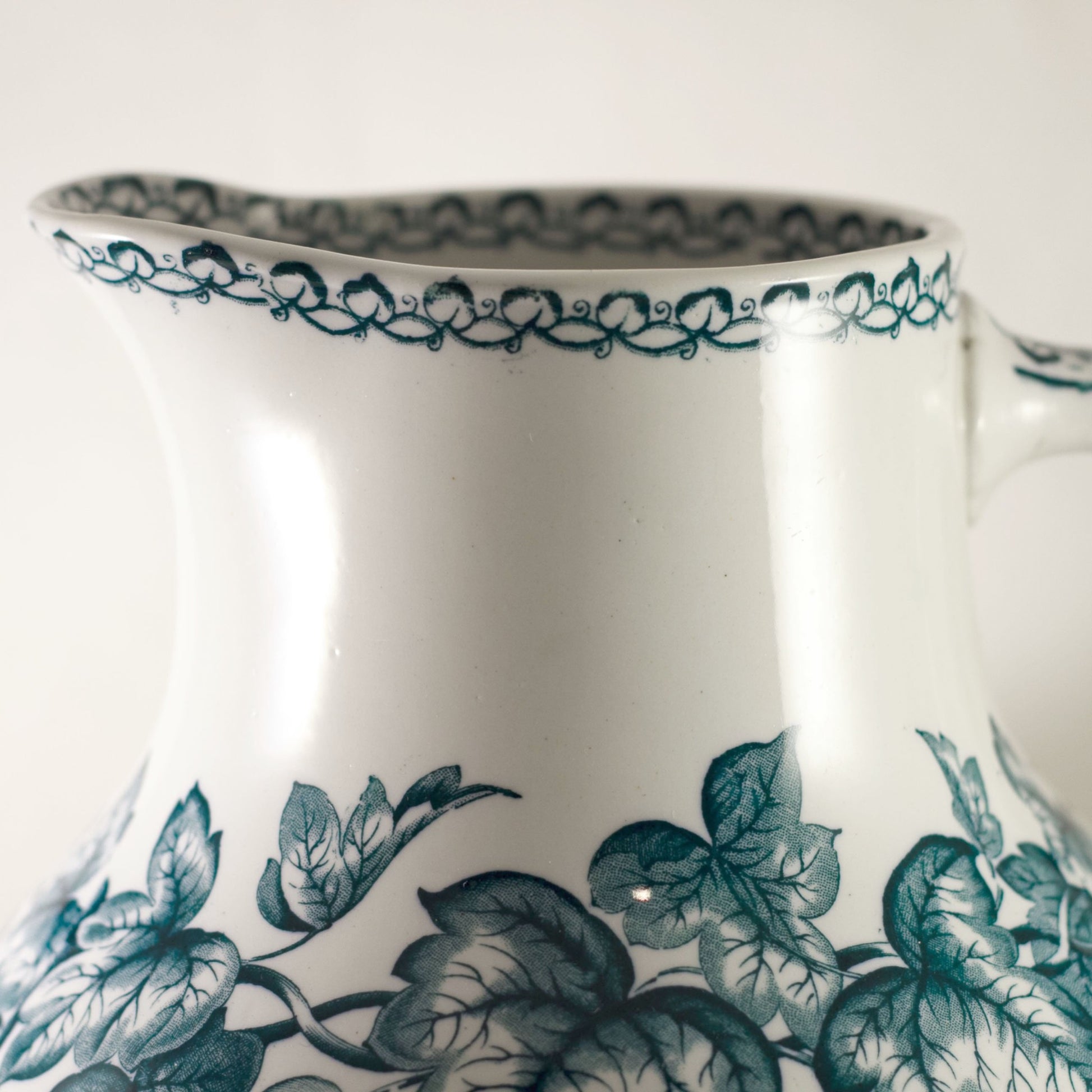 Antique DOULTON BURSLEM Transferware Pitcher in Spect'is Pattern Circa 1882