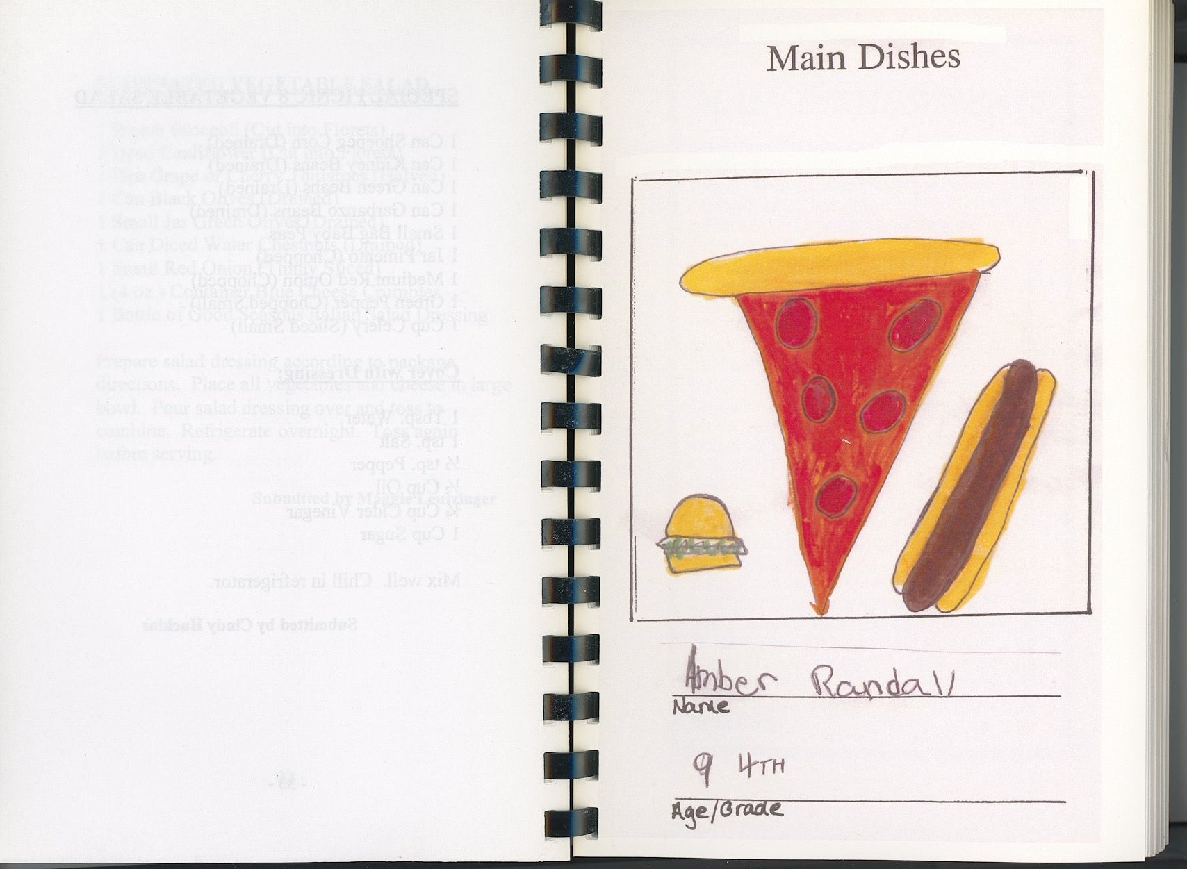 RECIPES FROM OLD FAMILY FAVORITES  | Springdale Bicentennial 1806 - 2006 Child's Drawing