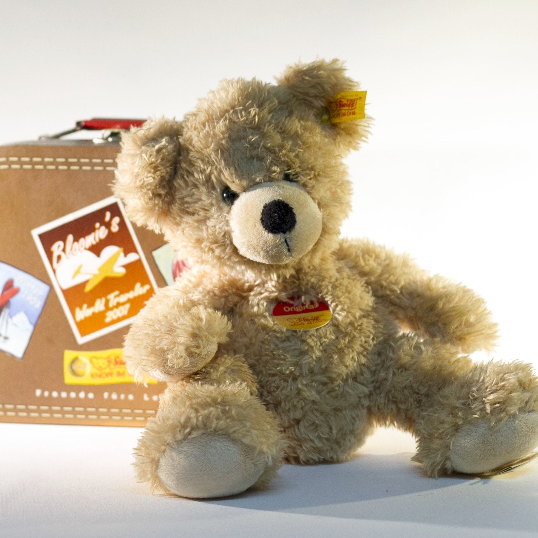 STEIFF FYNN Teddy Bear World Traveler 2007 Special BLOOMINGDALES