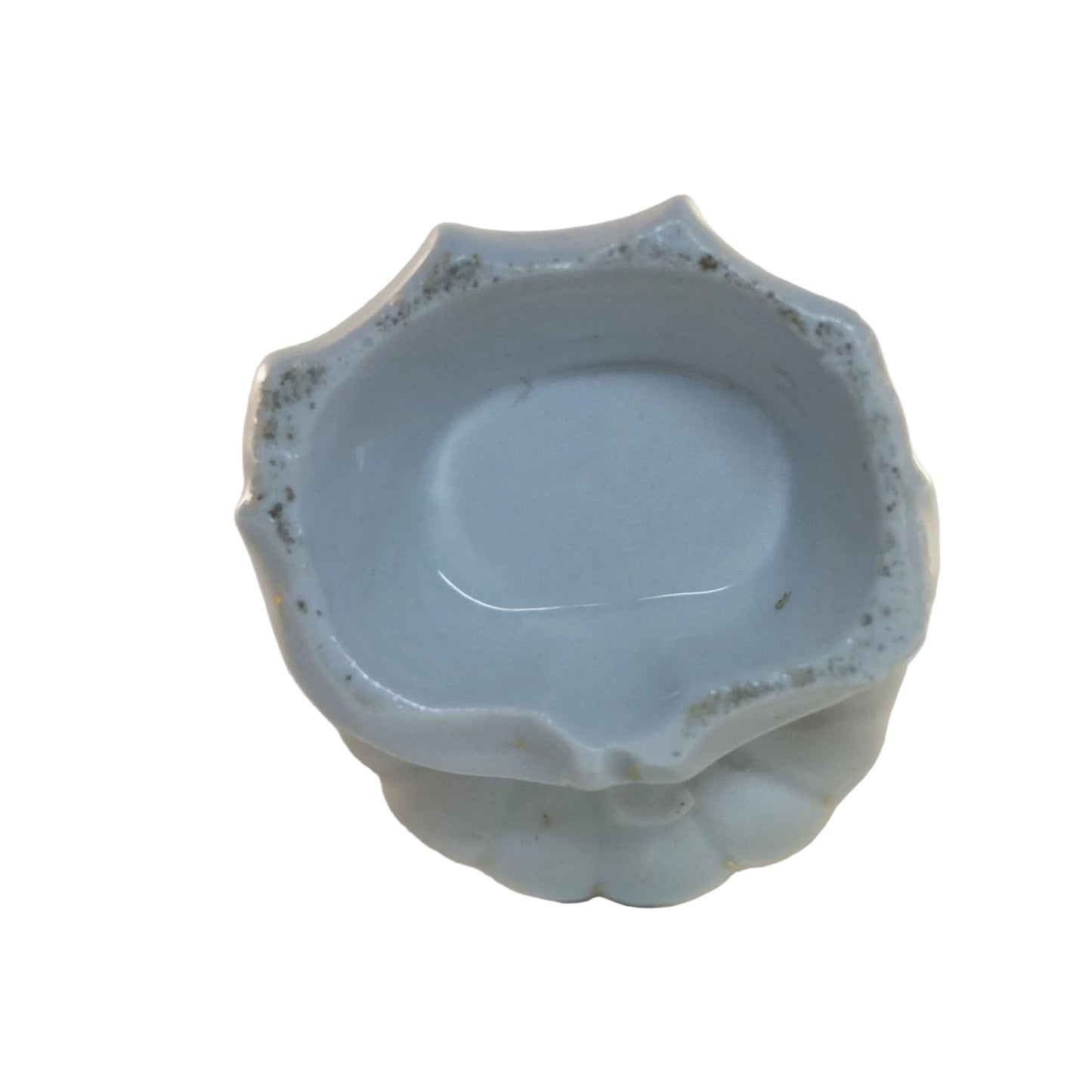 Antique Porcelain FREE-STANDING PRAYERFUL CHRIST HOLY WATER FONT Damaged