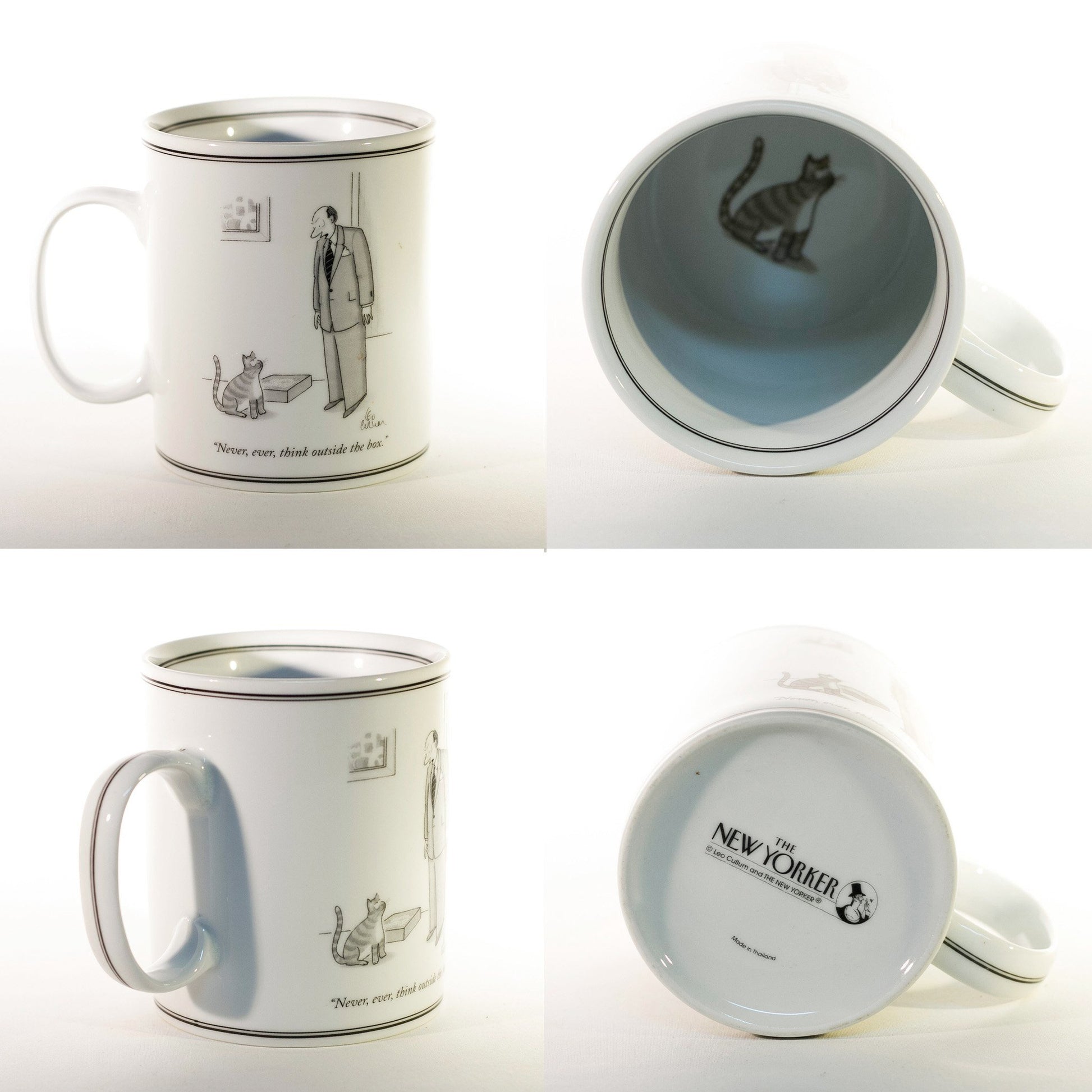 The New Yorker Magazine "Never Ever Think Outside the Box" by Leo Cullum