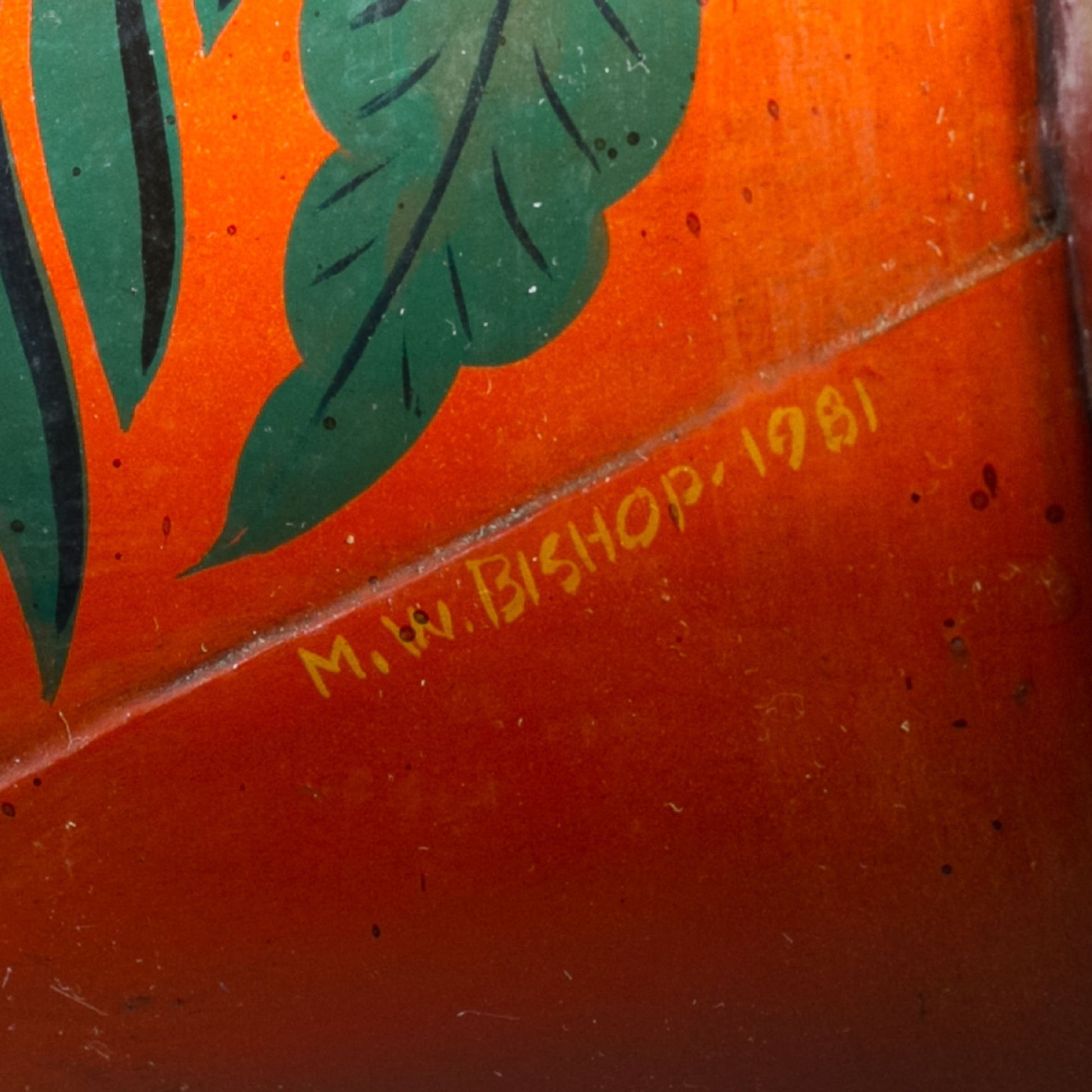 TOLE PAINTED COFFEE POT with Gooseneck Early American Reproduction