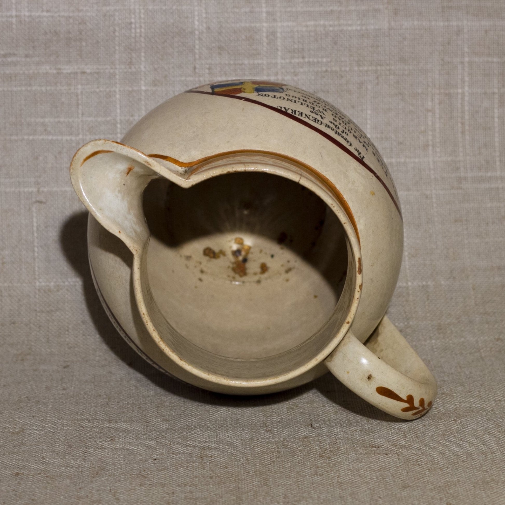 Rare Sunderland Luster MARQUIS OF WELLINGTON Commemorative 4 ½” Pitcher Circa 1812