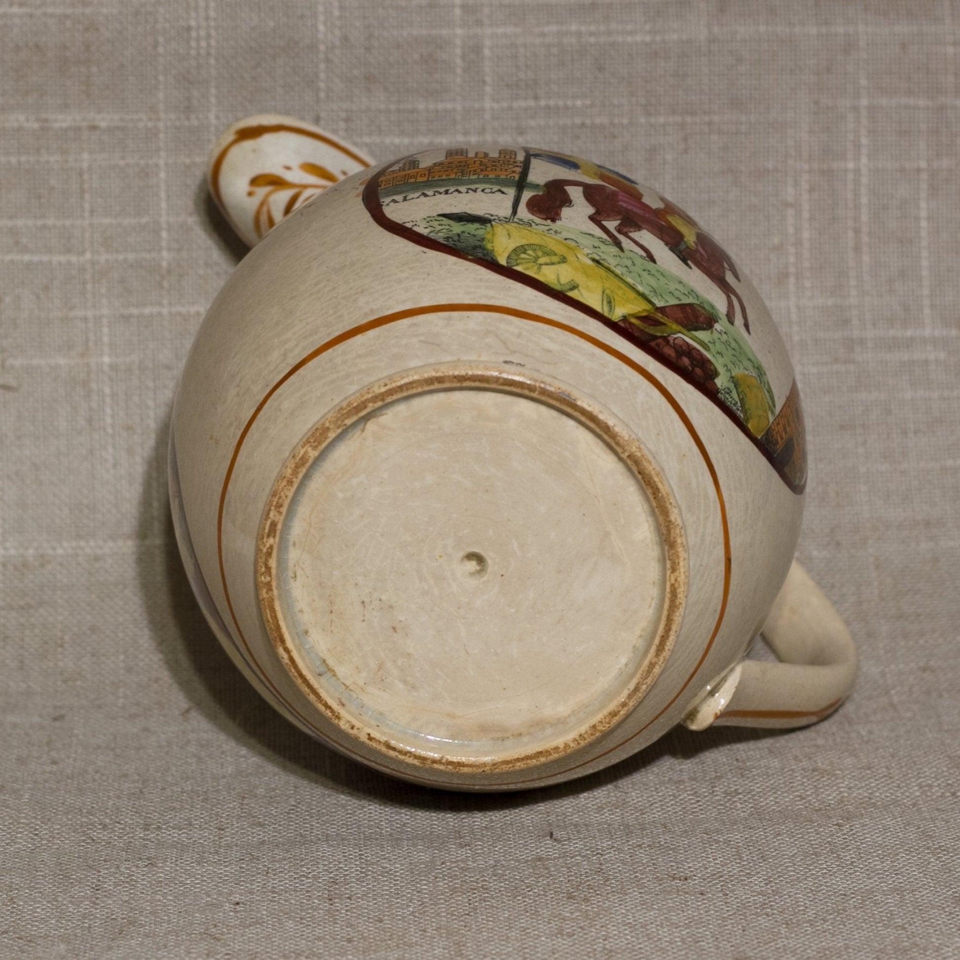 Rare Sunderland Luster MARQUIS OF WELLINGTON Commemorative 4 ½” Pitcher Circa 1812