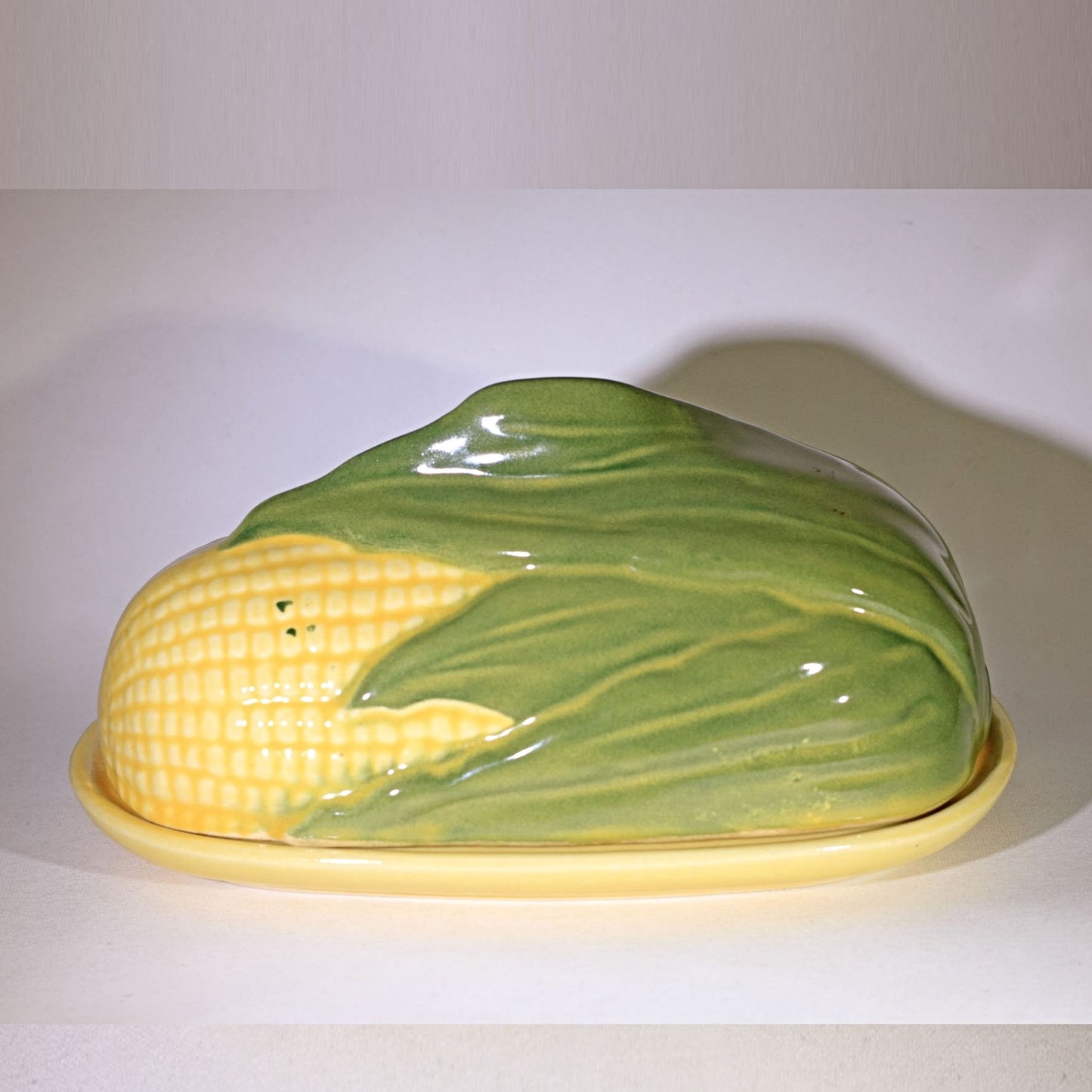 SHAWNEE Pottery CORN KING Covered Butter Dish