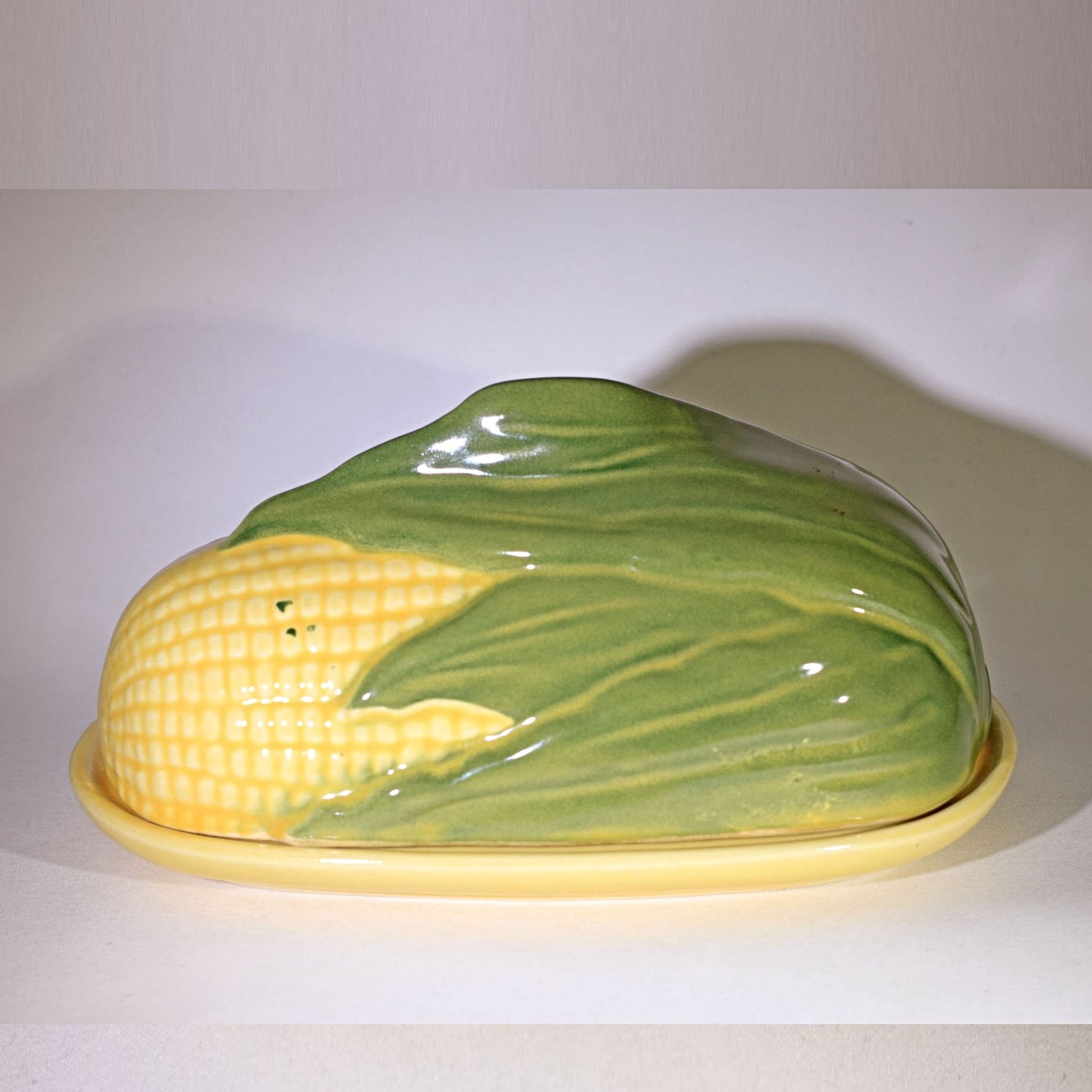 SHAWNEE Pottery CORN KING Covered Butter Dish