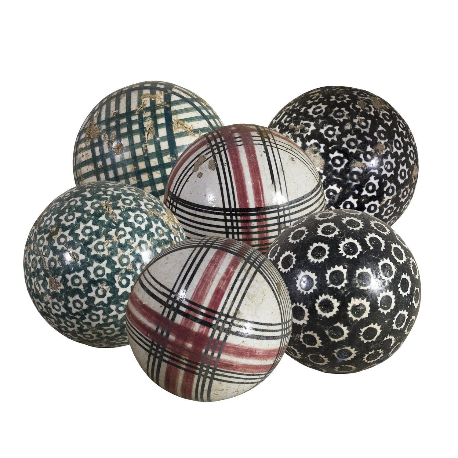 Victorian Stoneware Carpet Balls