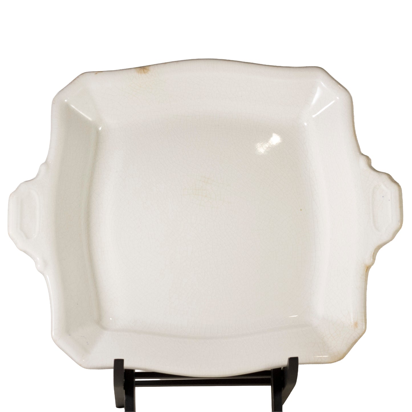 J & G Meakin Block Optic Square Ironstone Covered Dish with Underplate 2