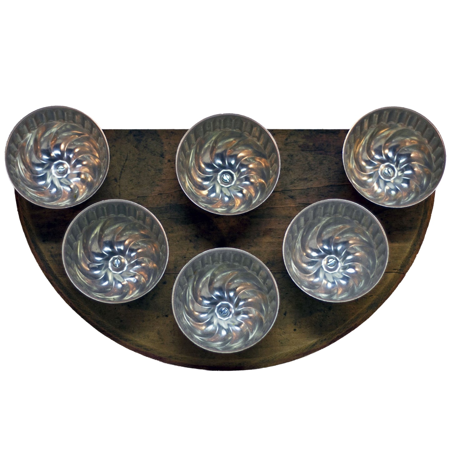 Upcycled Vintage JELL-O Mold Tea Light Candle Holder – Repurposed Wood 6 Cups