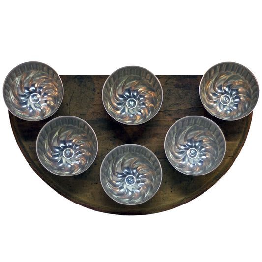 Upcycled Vintage JELL-O Mold Tea Light Candle Holder – Repurposed Wood 6 Cups