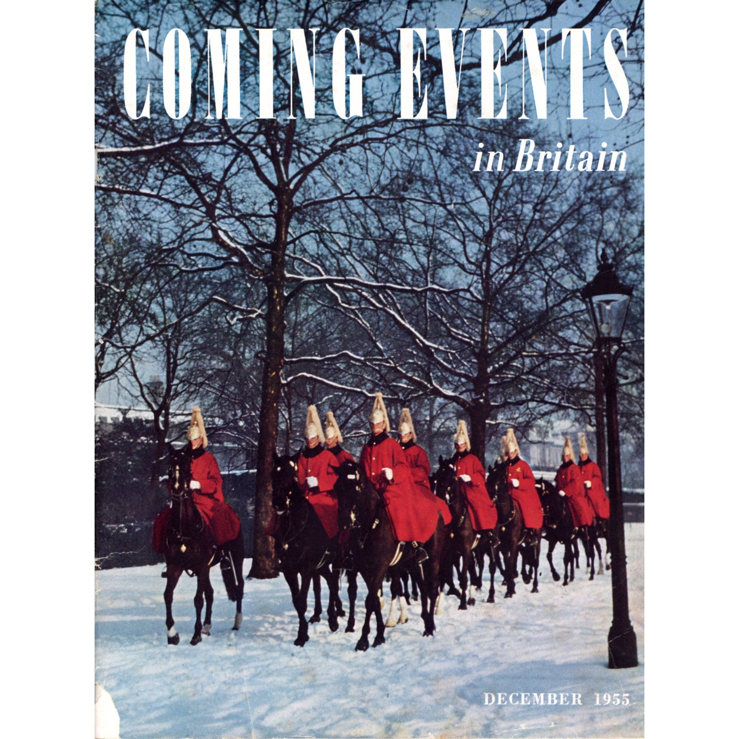 Shop 1955 Coming Events in Britain magazines. Vintage British travel issues with mid-century photography, culture, and advertising. Buy single issues. December 1955