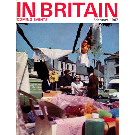 Select 1967 issues of Coming Events in Britain magazine. Vintage UK travel publication with colorful covers, cultural scenes, and mid-century appeal. February 1967