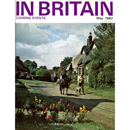 Select 1967 issues of Coming Events in Britain magazine. Vintage UK travel publication with colorful covers, cultural scenes, and mid-century appeal. May 1967