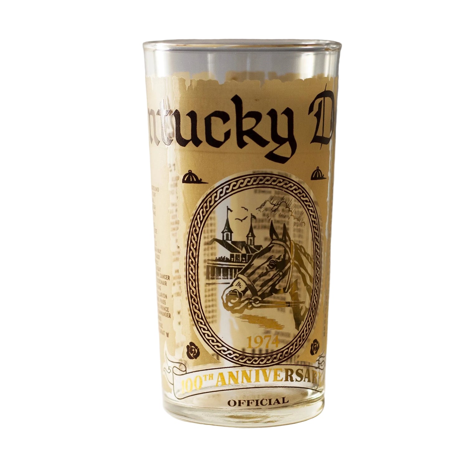 Verres à Menthe Julep du Kentucky Derby | 1970 - 1979 | Verrerie Commémorative de Churchill Downs