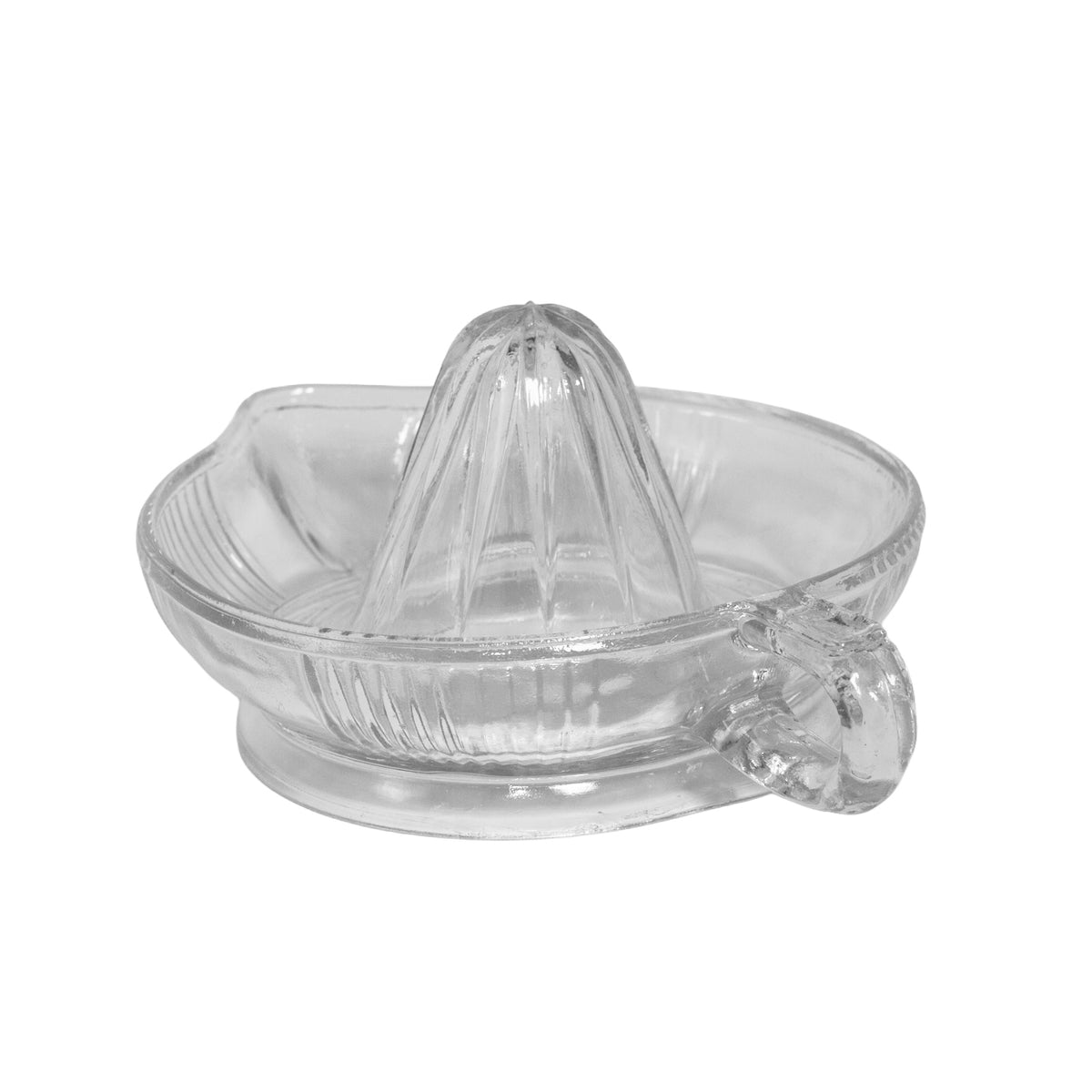 Federal Glass Ribbed Bowl | Finger-Loop Handle Citrus Reamer