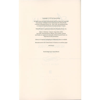 Biography of Marjorie Merriweather Post, cereal heiress, philanthropist, and owner of Mar-a-Lago. Near mint with dust jacket. Copyright Page