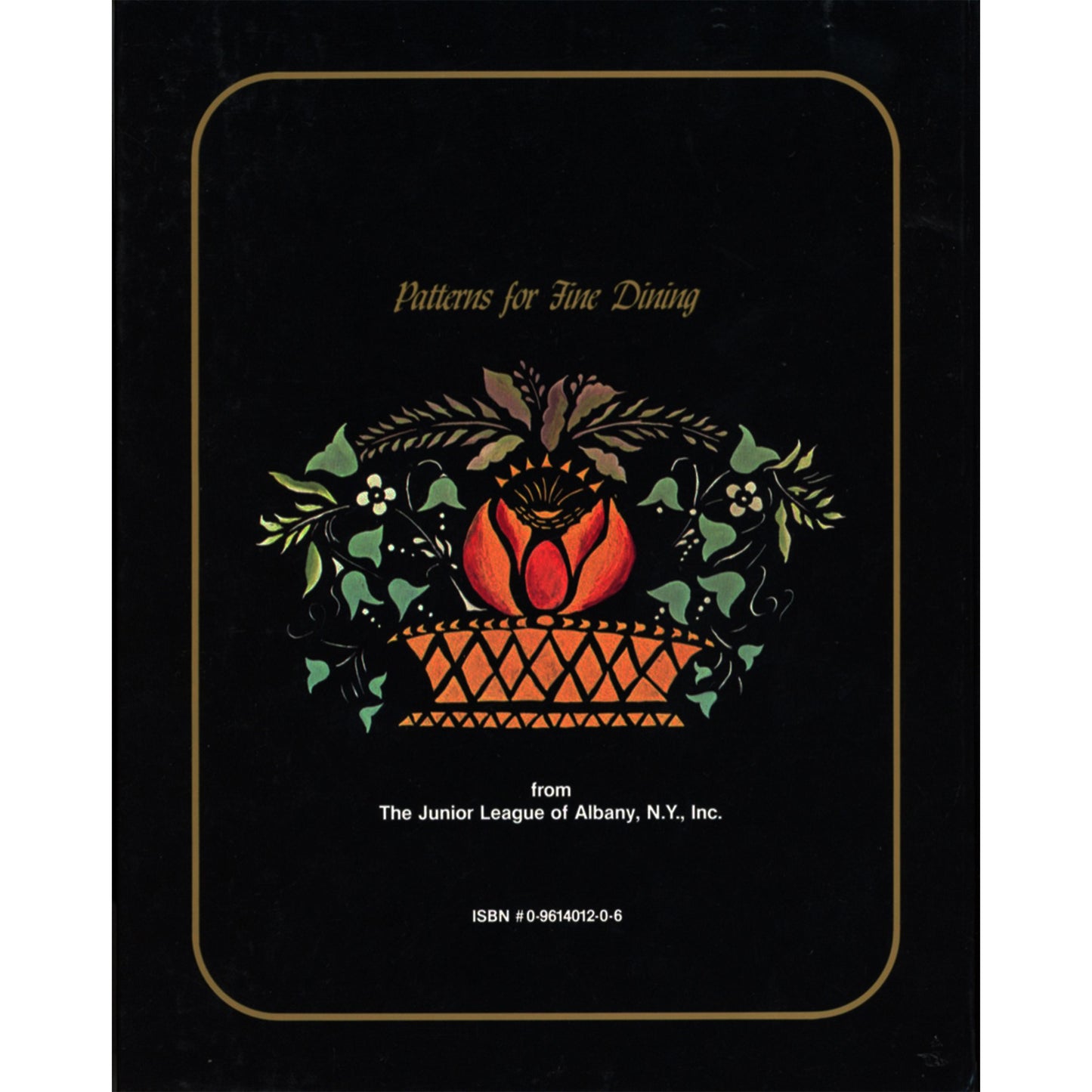 Stenciled Strawberry Cookbook, 4th printing. 1,100+ recipes, like‑new condition. Beautiful strawberry cover. Junior League of Albany. Back cover