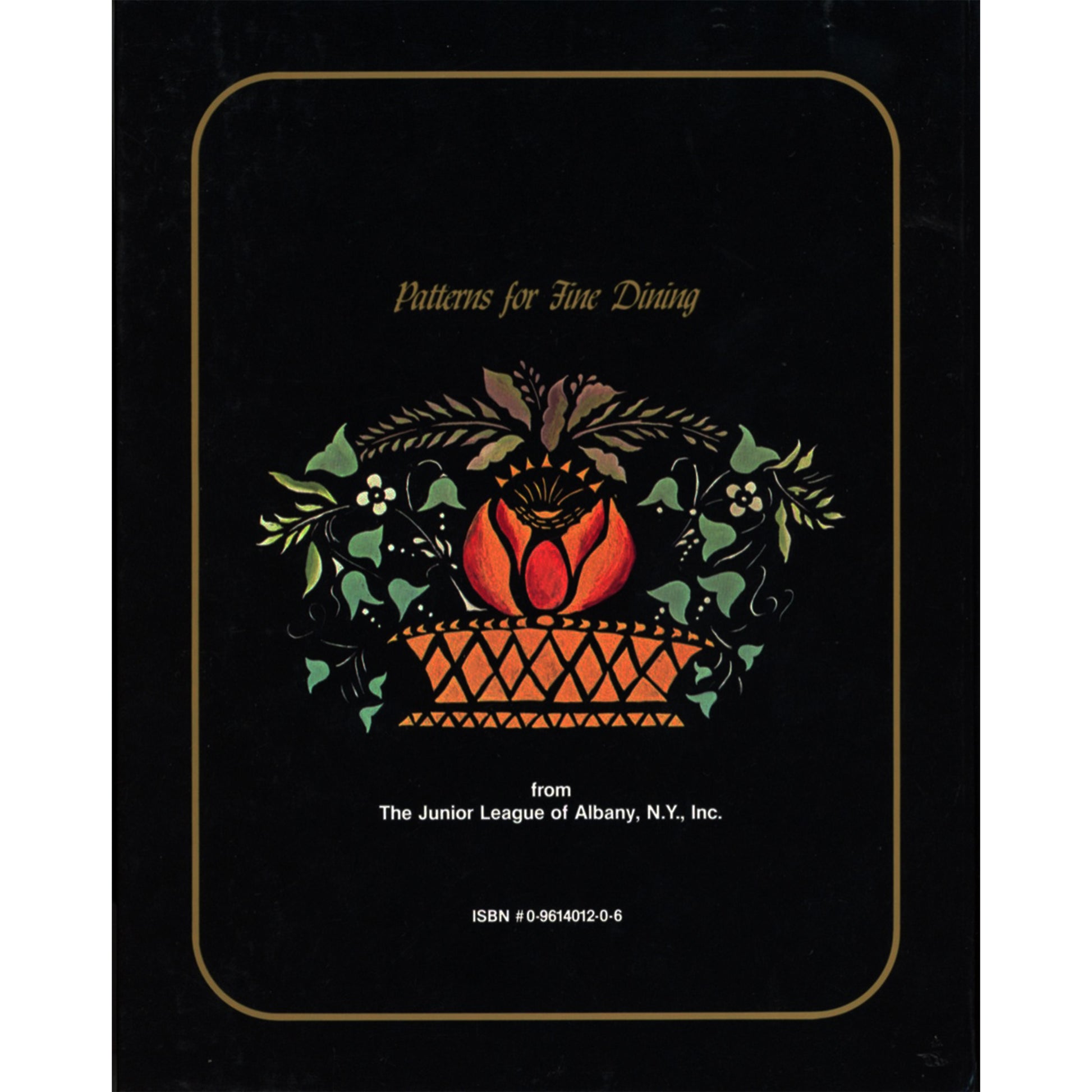 Stenciled Strawberry Cookbook, 4th printing. 1,100+ recipes, like‑new condition. Beautiful strawberry cover. Junior League of Albany. Back cover