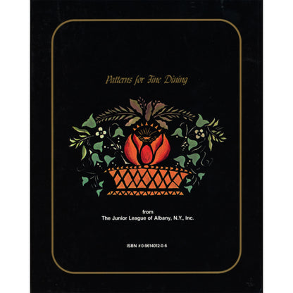 Stenciled Strawberry Cookbook, 4th printing. 1,100+ recipes, like‑new condition. Beautiful strawberry cover. Junior League of Albany. Back cover