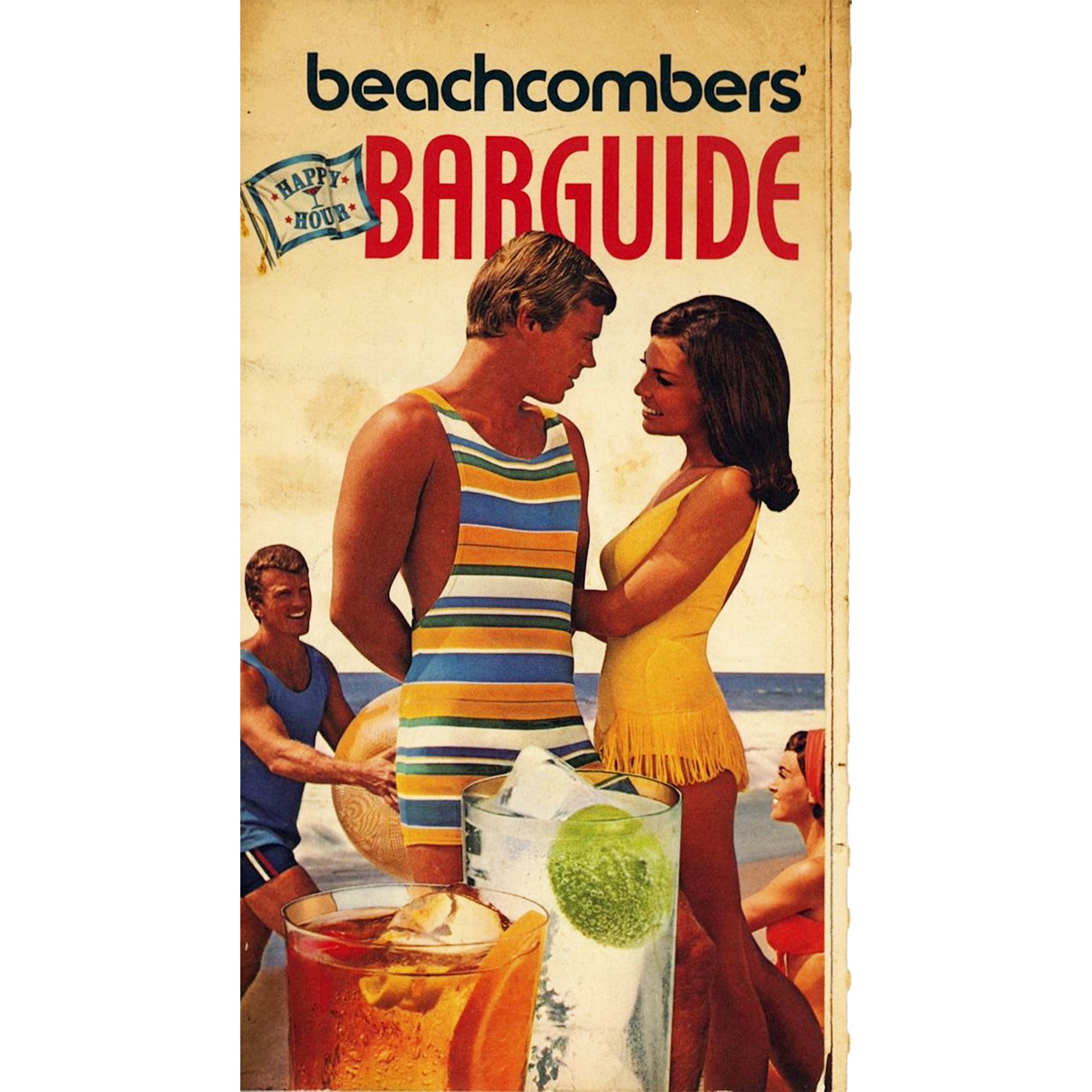 Beachcombers Happy Hour Bar Guide Southern Comfort 1970 Leaflet Front