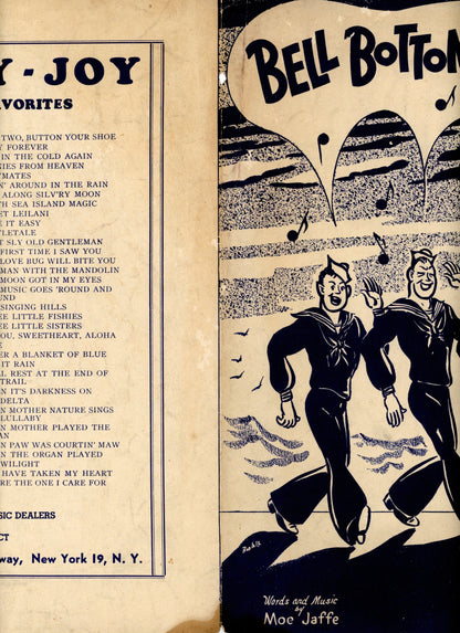 BELL BOTTOM TROUSERS Sheet Music Santly-Joy ©1944