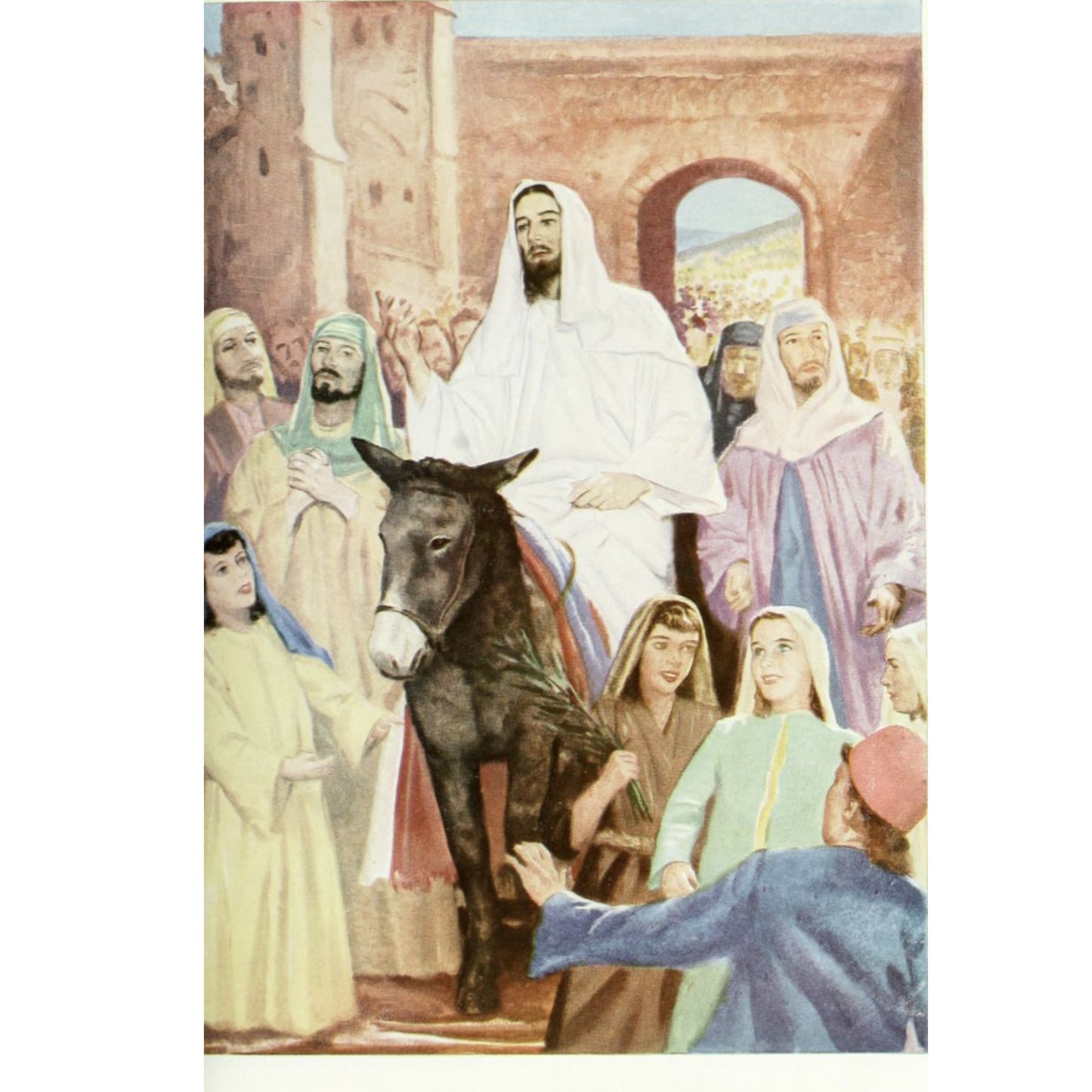 Vintage 1952 Bible picture book by Ralph Kirby with over 1,000 illustrations. Greystone Press hardcover in very good condition. Story illustration