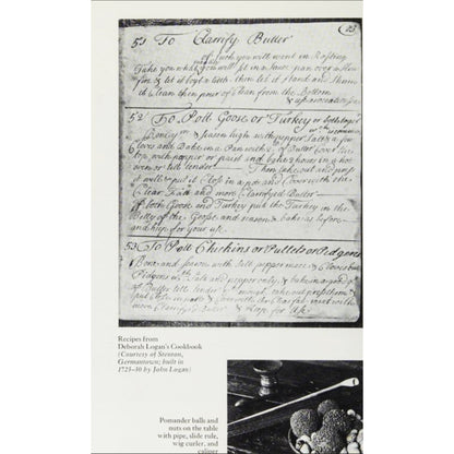 Junior League of Philadelphia’s Bicentennial Cookbook (First Edition, 1975) Pioneer Receipt