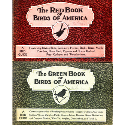 The RED BOOK of Birds of America et The GREEN BOOK of Birds of America (Lot de 2) ©1931