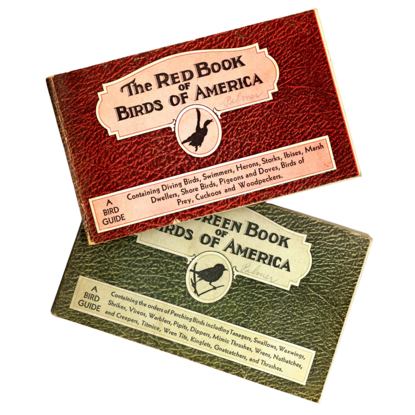 The RED BOOK of Birds of America et The GREEN BOOK of Birds of America (Lot de 2) ©1931