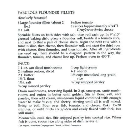 YYankee’s Main Dish Church Supper Cookbook (1980) Mini Yankee Books Recipe Collection Excerpt Recipe