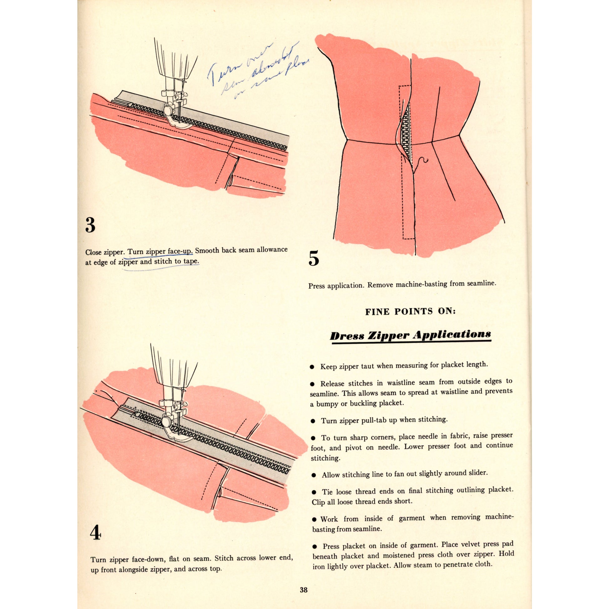 1955 Singer Sewing Skills – Illustrated Dressmaking Techniques Guide