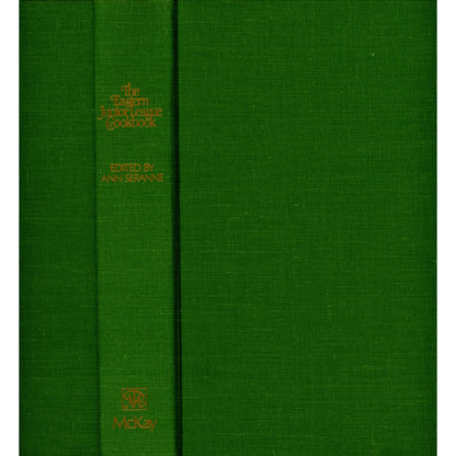 1980 first‑edition Eastern Junior League Cookbook with 460+ regional recipes. Hardcover with dust jacket. Ann Seranne editor. Spine