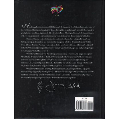 Breakfast at Brennan's Cookbook | 1994 Second Edition Back Cover