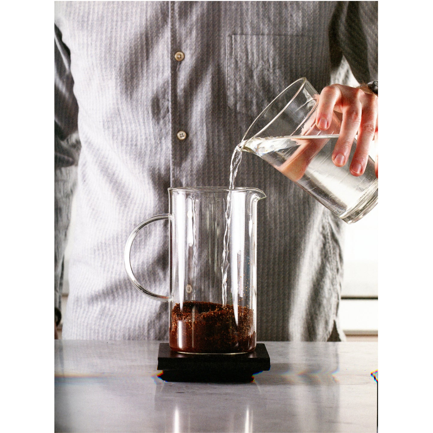 rew Better Coffee at Home coffee guide with brewing methods, recipes, and photography. First edition by Brian W. Jones. (Food photography image)