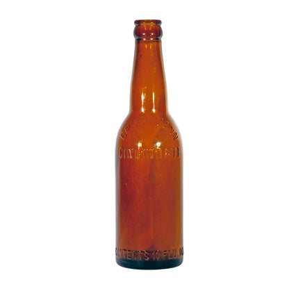 BRUCKMANN BREWERY Cincinnati Embossed Amber Beer Bottle Circa 1911