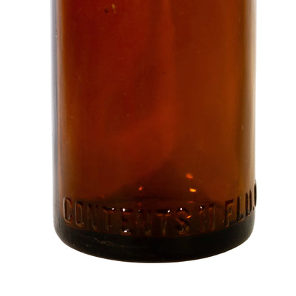 BRUCKMANN BREWERY Cincinnati Embossed Amber Beer Bottle Circa 1911 Heel