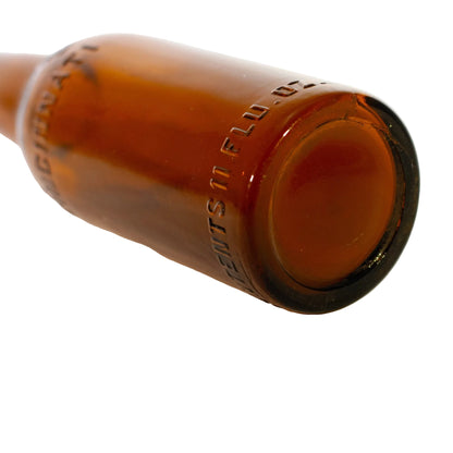 BRUCKMANN BREWERY Cincinnati Embossed Amber Beer Bottle Circa 1911 Bottom