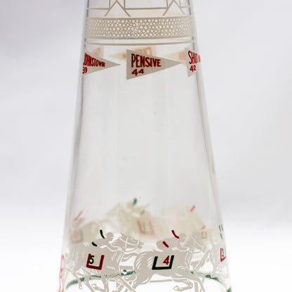 Vintage 1963 Double Springs Whiskey Kentucky Derby Winners Glass Decanter Showing Pensive