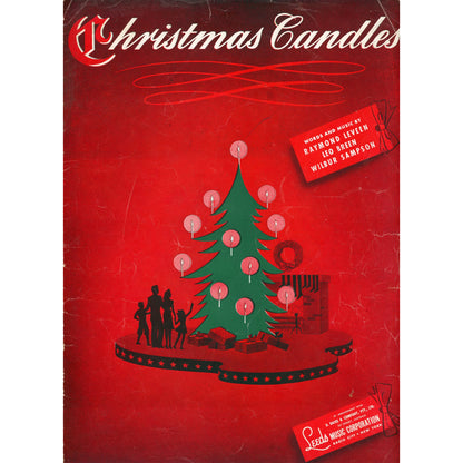 CHRISTMAS CANDLES Vintage Sheet Music by Leeds Music and D. Davis & Company ©1943 ©1944 Front