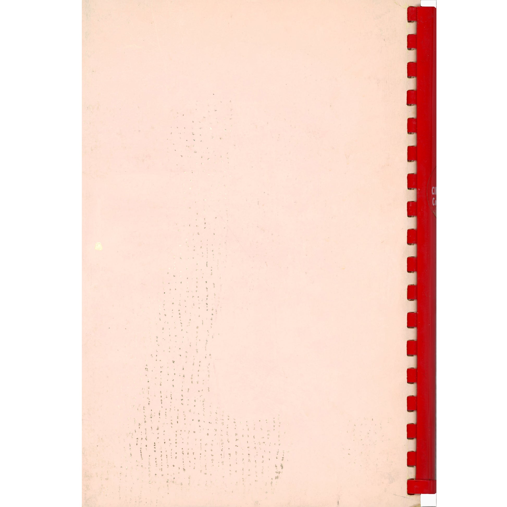 First edition 1966 Cincinnati Cook Book with pioneer recipes, Caroline Williams illustrations, and regional culinary history. Back cover