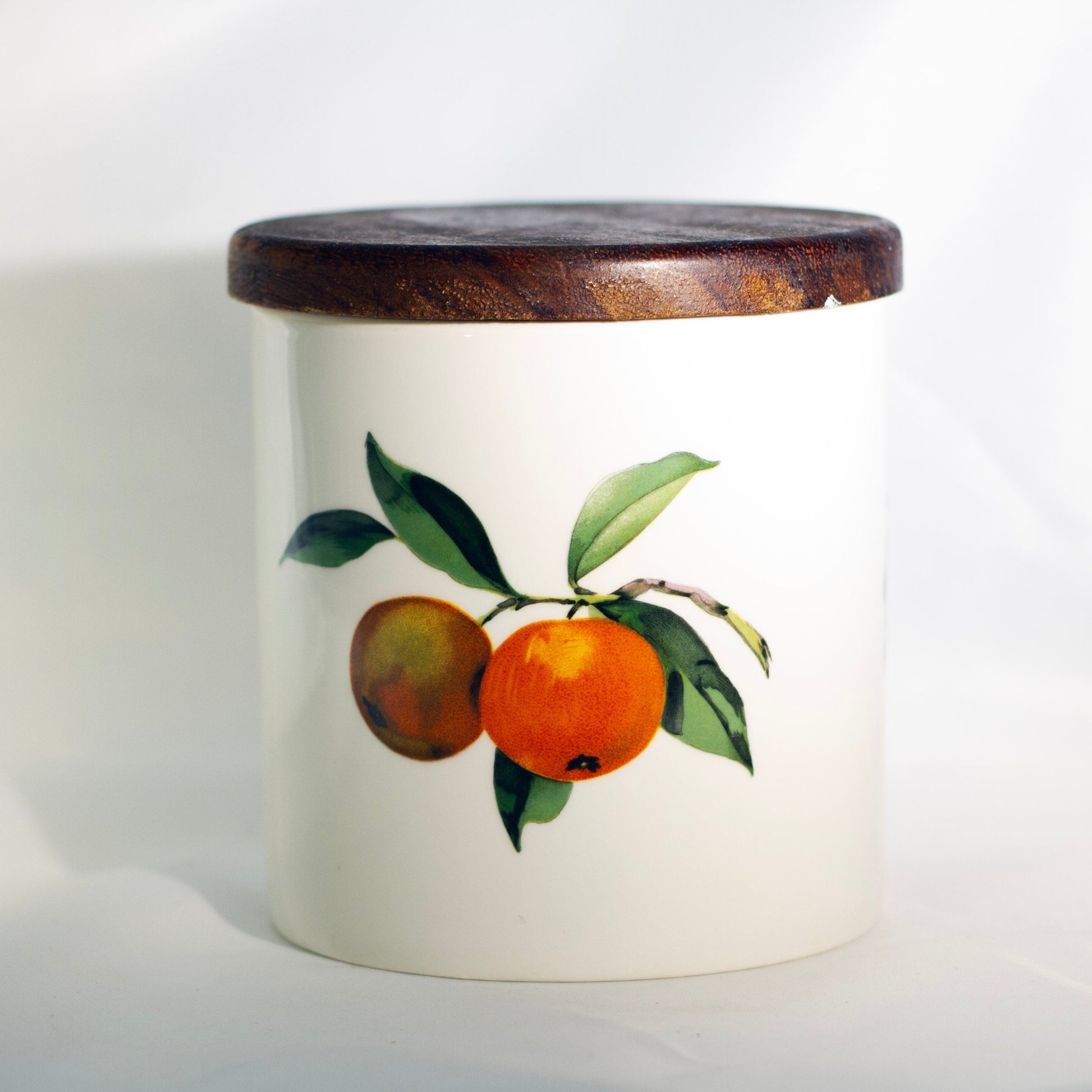 EVESHAM GOLD 5” Coffee Canister with Wood Lid