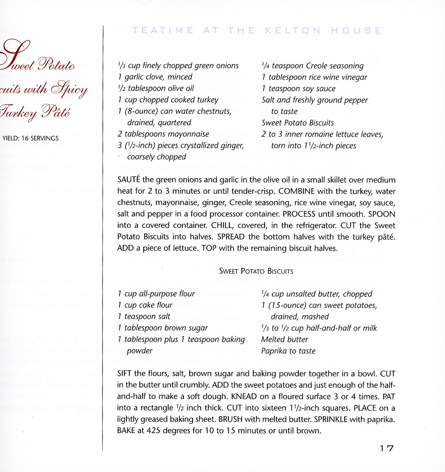 America Celebrates Columbus – Junior League of Columbus Cookbook (1999) Recipe