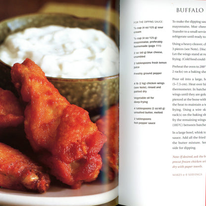 Williams‑Sonoma: American (2004) features 40+ classic American recipes with stunning full‑color photography. First printing, like‑new hardcover with dust jacket. Buffalo Wings